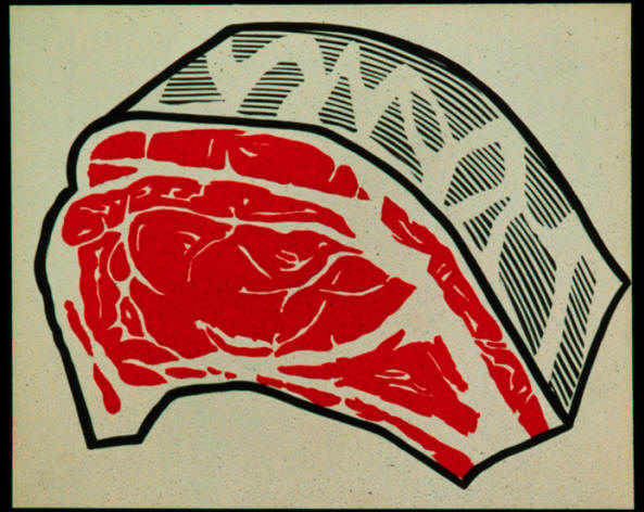 Roy Lichtensteins Meat 1962